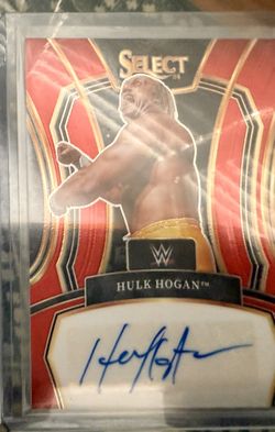 2024 PANINI - SELECT WWE Hulk Hogan Red Autograph