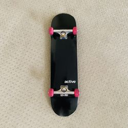Active Skateboard w New Trucks, Wheels, & Grip Tape 