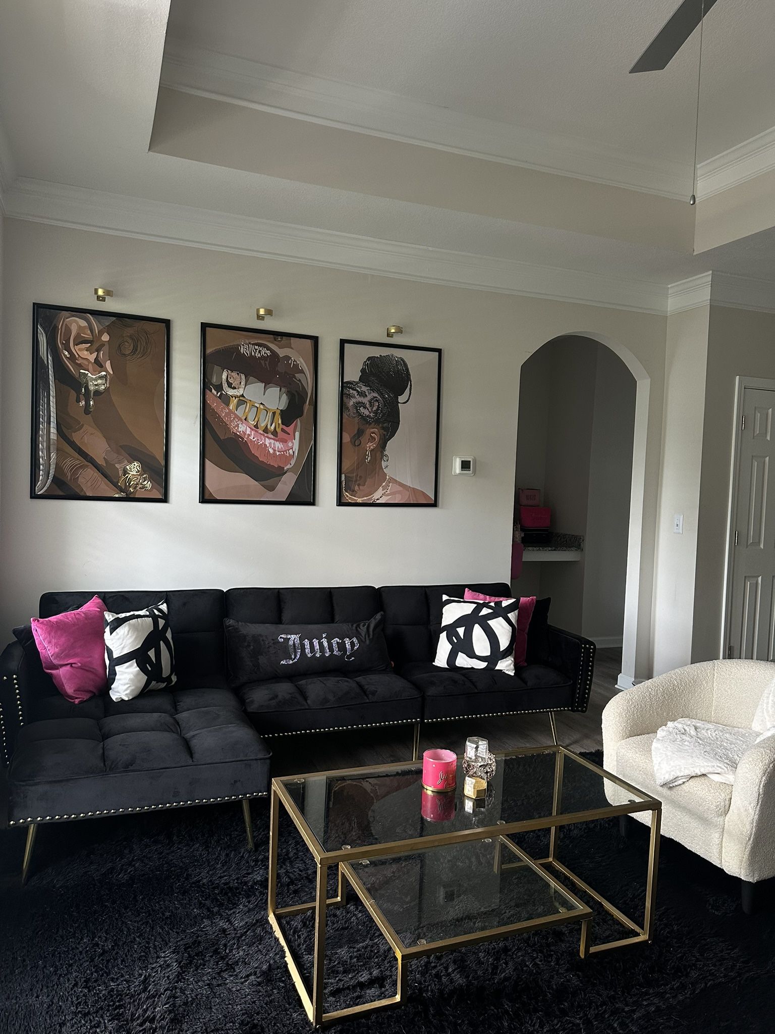 Black Futon Couch 
