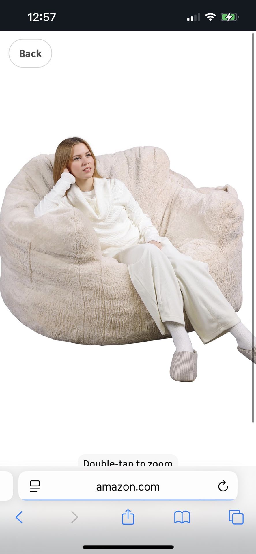 Giant Bean Bag Chair Bean Bag Sofa With Armrests For Adults Bean Bag Couch With