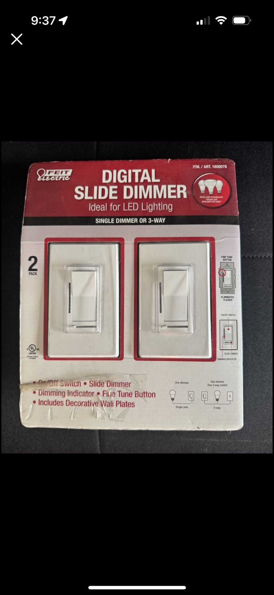 Slide Dimmer 2 Pk