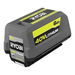 Ryobi 40Volt 6AH Battery NEW!