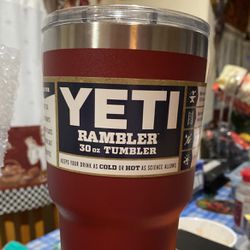 Yeti Rambler 30oz Red Tumbler