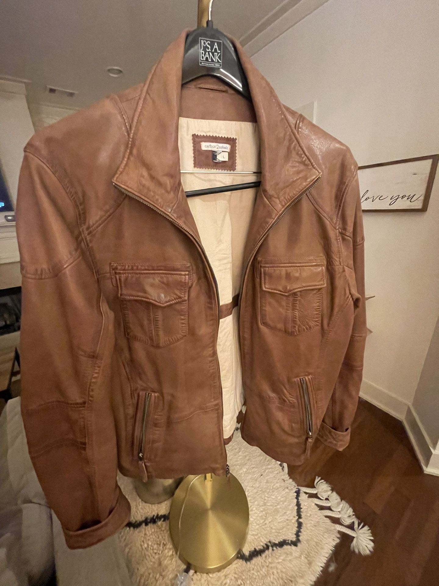 Men’s Carbon2Colbot Genuine Lamb Leather Jacket