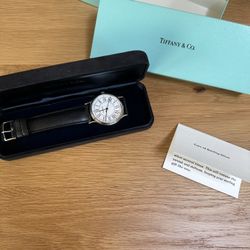 Tiffany & Co. Portfolio 33mm Round Stainless Steel Wrist Watch