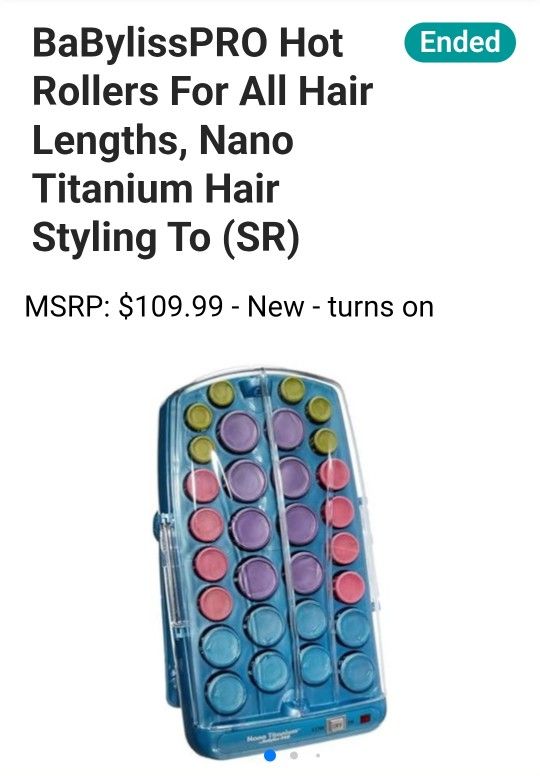 BabylissPRO Nano Titanium Professional Hot Rollers For All Hair Lengths