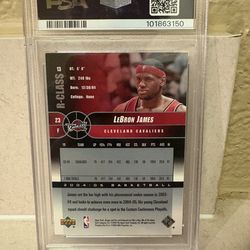 Lebron james Upper Deck 2004 R-Class 11/25 (PSA 6)
