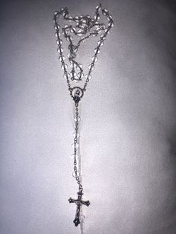 Clear bead Rosary