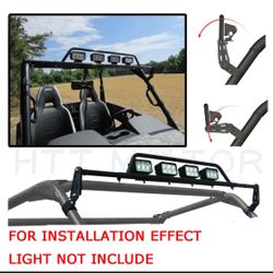 LIGHTING 2" Universal LED Light Bar Roll Cage Mount Rack Adjustable for Can Am Commander Maverick Kawasaki Kubota Teryx RTV