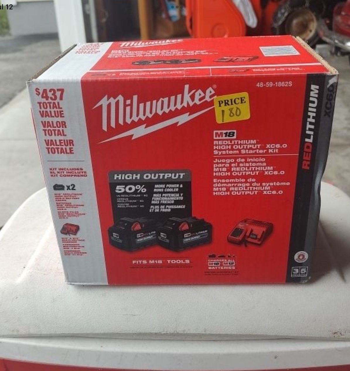 Milwaukee M18 High Output 6.0 Battery Starter Kit