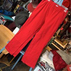 Women’s Red Casual Stretch Pants (size M)