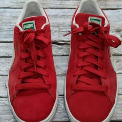 Size 11 - PUMA Suede Classic 21 High Risk Red