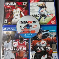 PS4 Video Games Sports Bundle