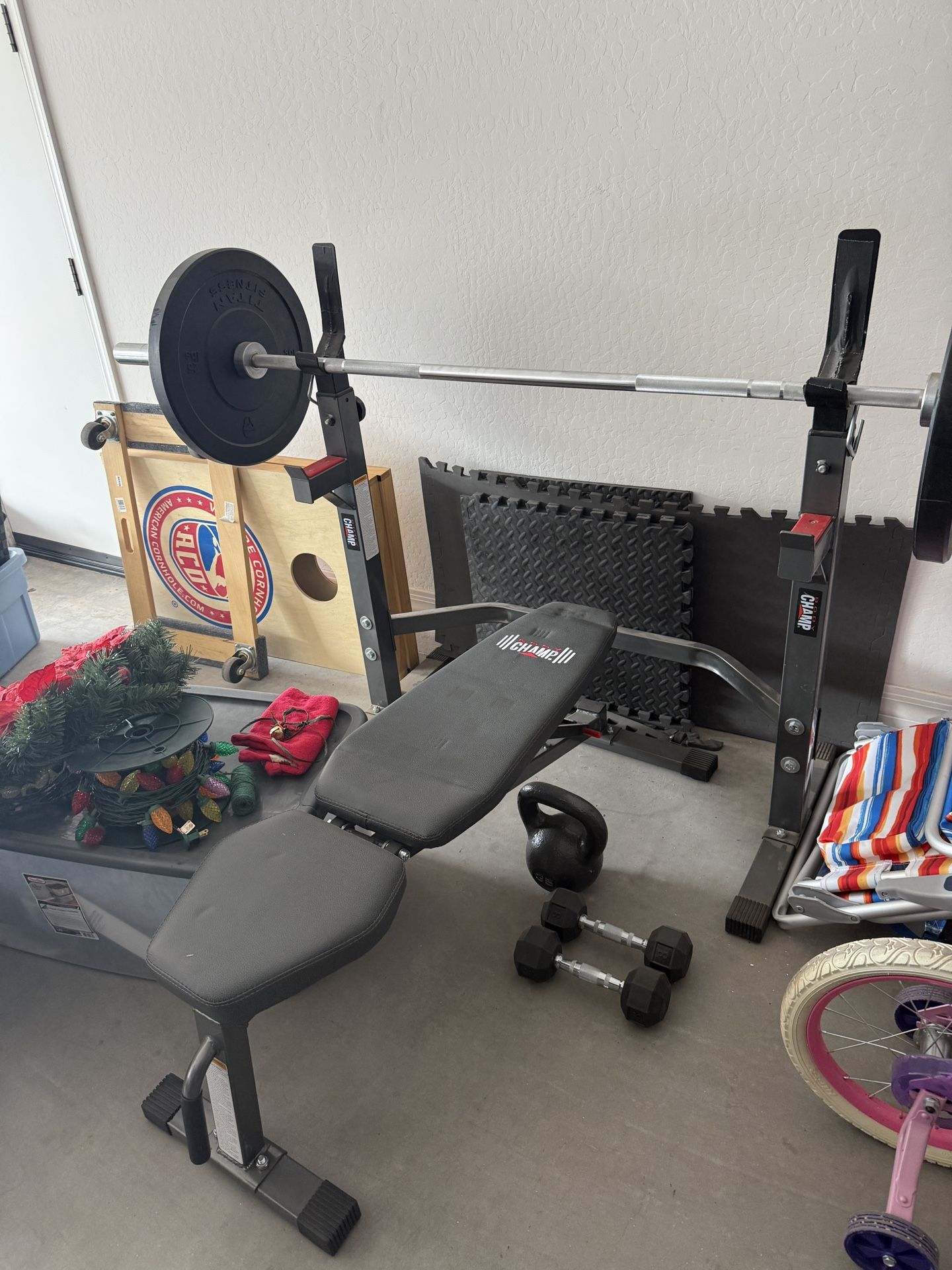 Bench Press And Weights