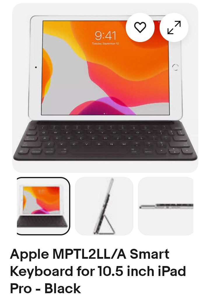 Apple MPTL/A iPad Smart Keyboard (Charcoal Gray)