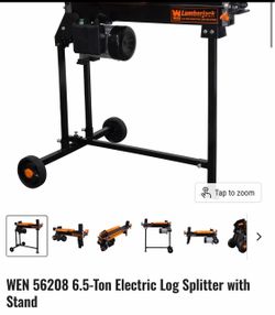 *NEW* WEN 6.5-Ton Electric Log Splitter with Stand + Bonus Foot Pedal