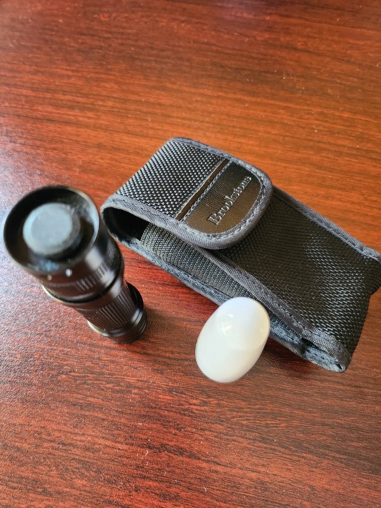 LED Flashlight Brookstone Super Bright and Compact