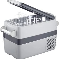 SETPOWER AJ40 42QT PORTABLE FREEZER FRIDGE 12V COOLER CAR.CAMPING.RV.DUAL  DESIGN. FAST COOLING IN JUST 15MINUTES Key item features Generated by AI  L