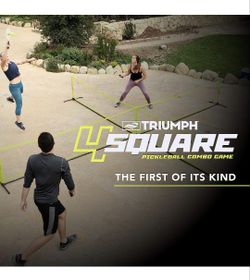 NEW Triumph Sports 4 Square Volleyball/Badminton Combo and Pickleball Combo Accessories Included 

