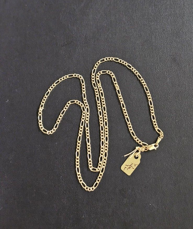 14k Gold Necklace 22 Inch