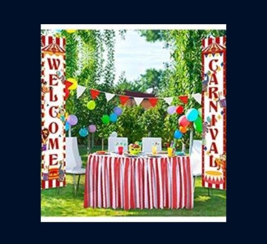 Carnival Decoration Porch Sign Carnival Circus Birthday Party