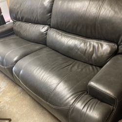 Leather Sofa  Electric Recliner 