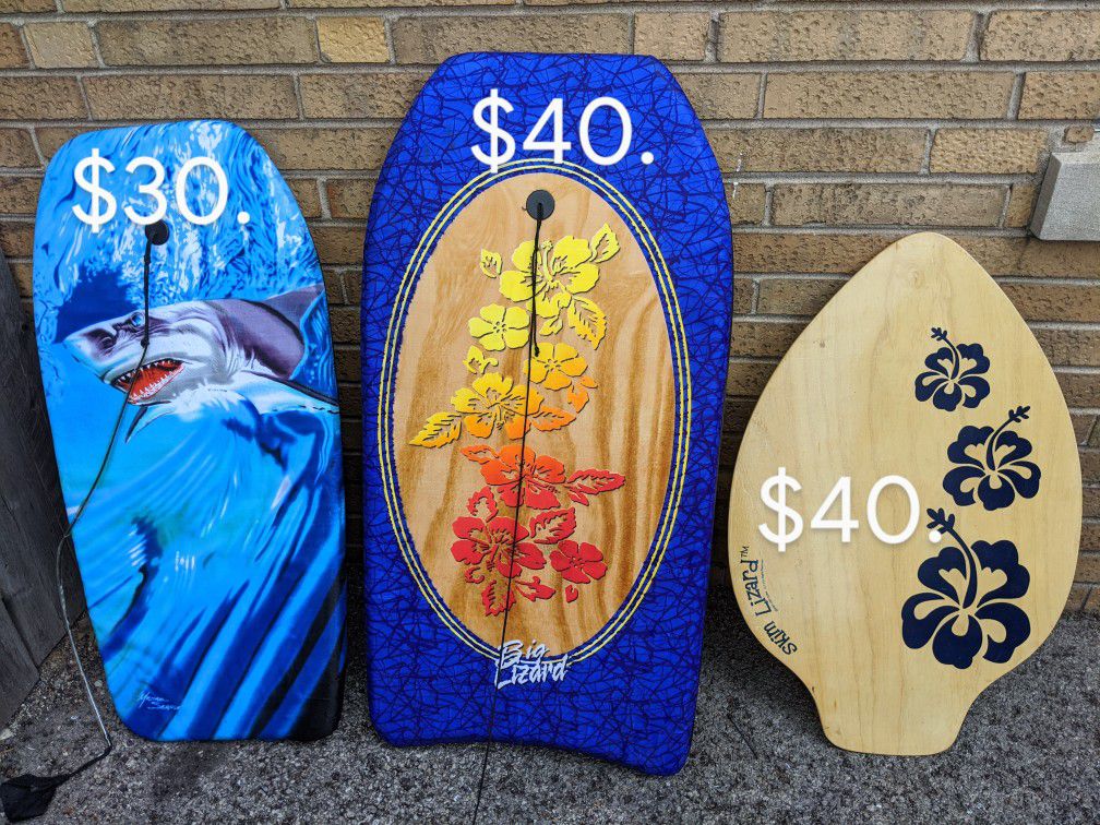 Boogie Wave Boards Wakeboards Bodyboards - Excellent!