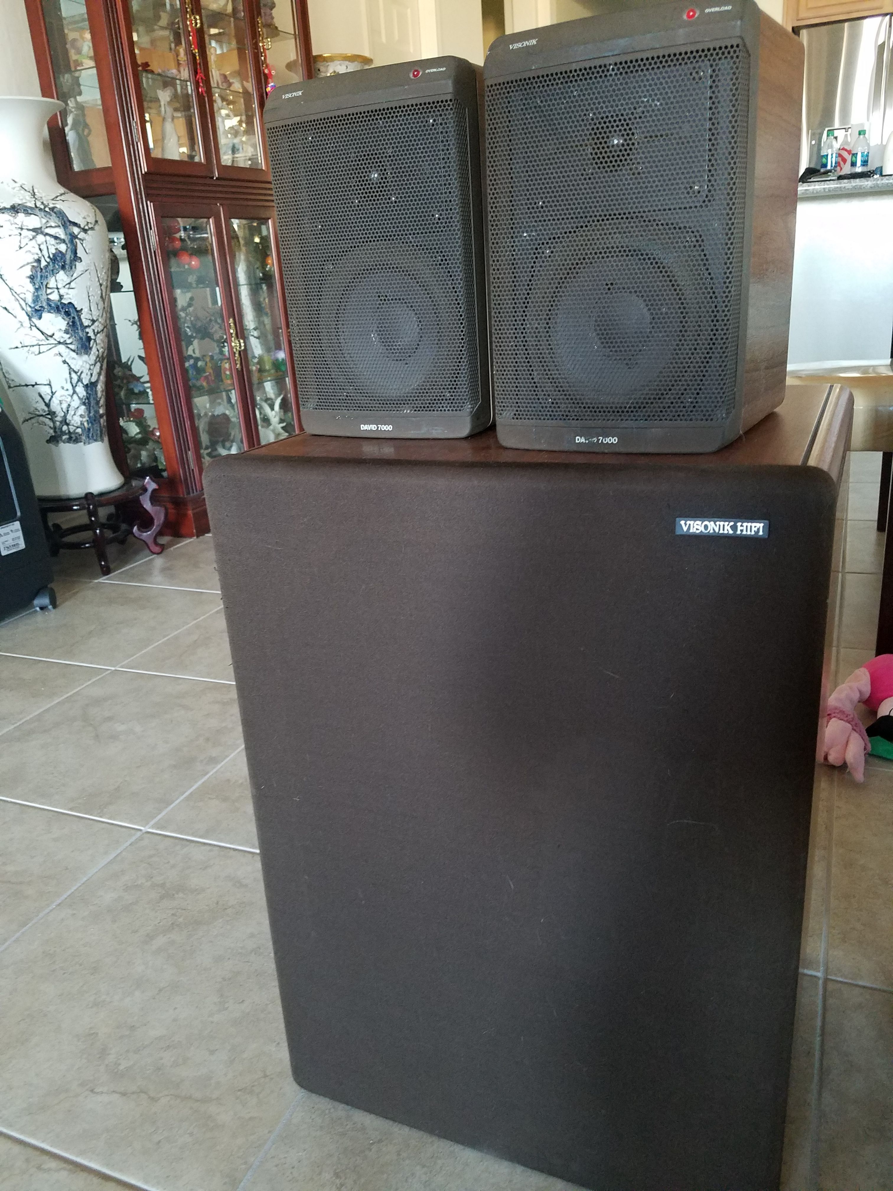 Visonik subwoofer and david 7000 speakers