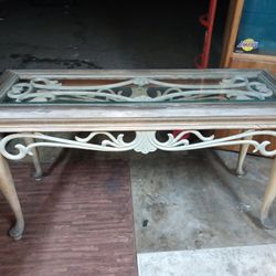 Vintage Brown Console Table