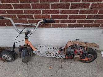 2 old 2-cycle scooters, not running