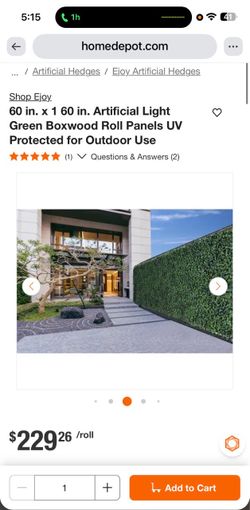 Artificial Dark Green Boxwood Roll Panels-Indoor & Outdoor Use (2)