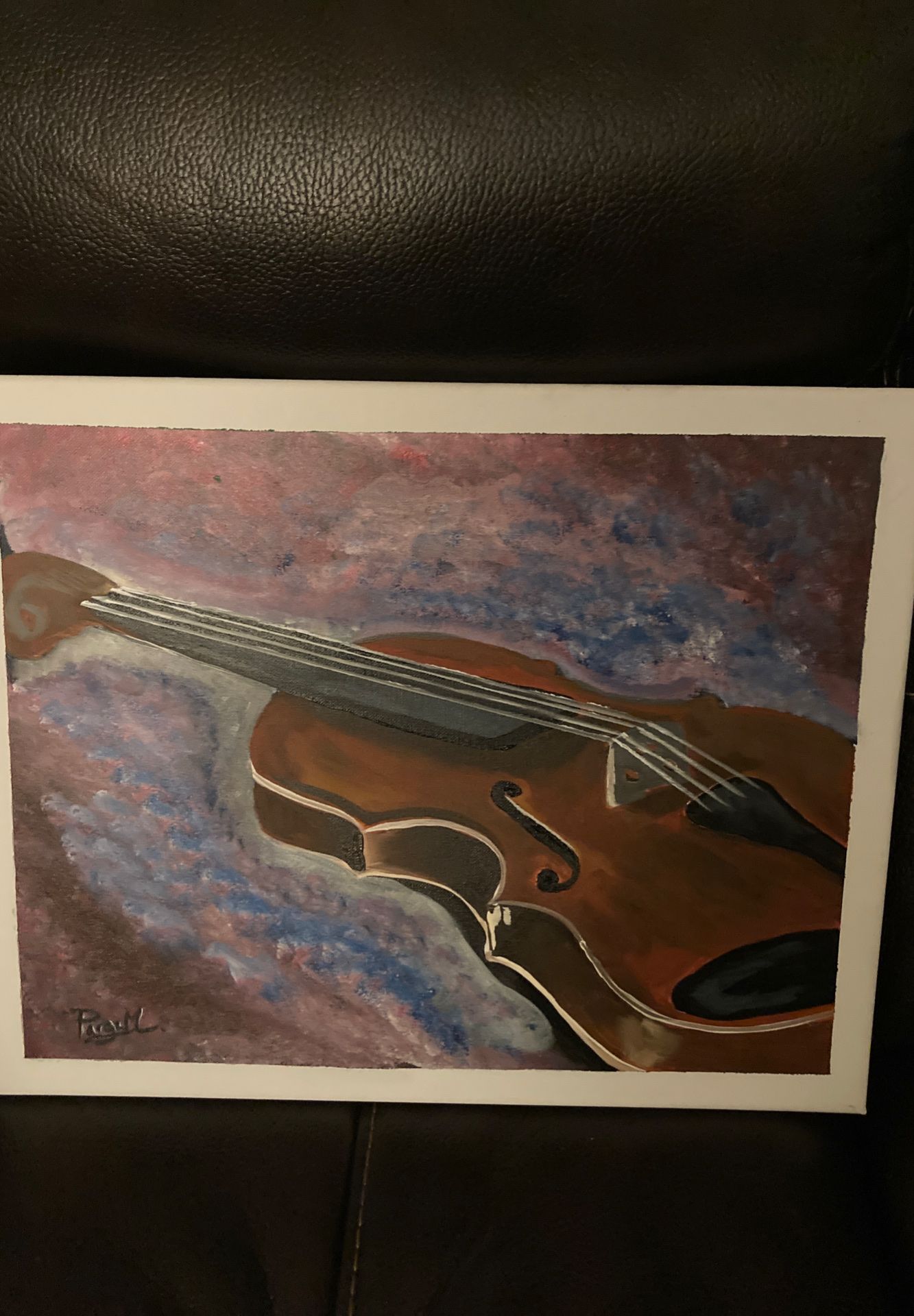 Violin painting