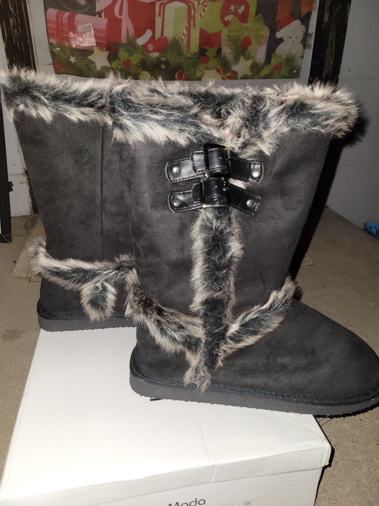 New Womens Fur Lined Boots