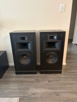 Vintage Klipsch Quartet Speakers – Black – Fully Working Pair