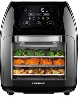 CHEFMAN Multifunctional Digital Air Fryer 17 Touch Screen Presets Fry, Roast, Dehydrate, Bake, XL 10L Brand New