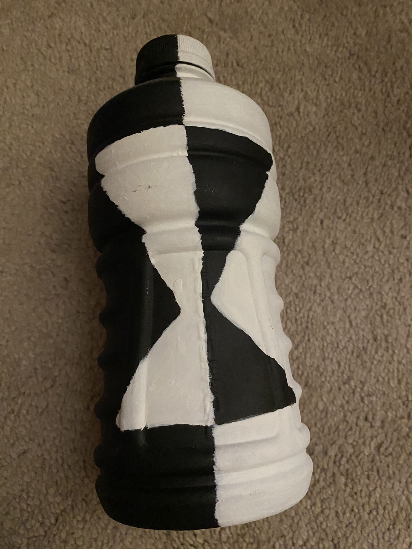 Black And White Hourglass Bottle