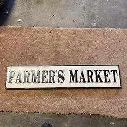 Large Metal Sign