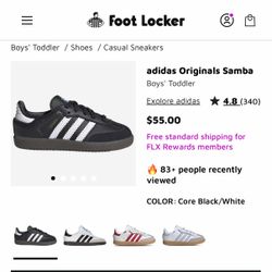 Adidas samba size 5