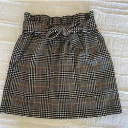 Forever 21 plaid Belted Skirt 
