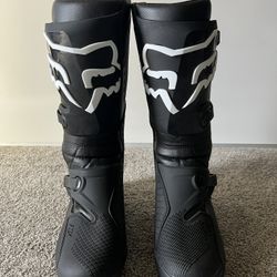 Fox Comp Boot M14 Black/White - Motocross Racing Boot