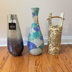 Decorative Vase Collection – 3 Pieces
