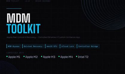 MDM Toolkit v2.0 Apple Mac Unlock Software