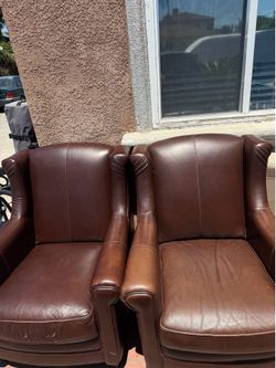 Leather chairs