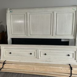 King Size Bed Frame And Box Spring 