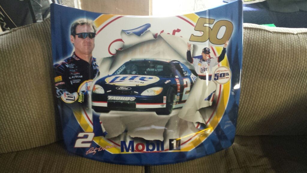 Nascar Rusty Wallace 50th win Replica Metal Hood