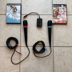 SingStar Bundle. 2 SingStar Microphones + 2 SingStar Games + USB Converter.