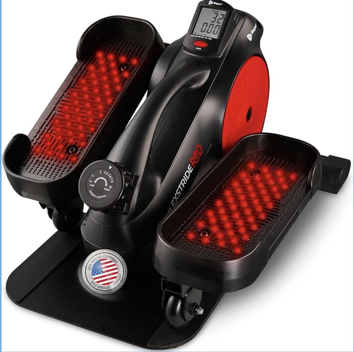 Under Desk Elliptical Exercise Machine with or without Red Light