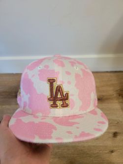 Brand New La Dodgers Pink Cow fitted Size 7 1/4 Ds