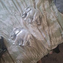 Silver Elephants Home Decor 