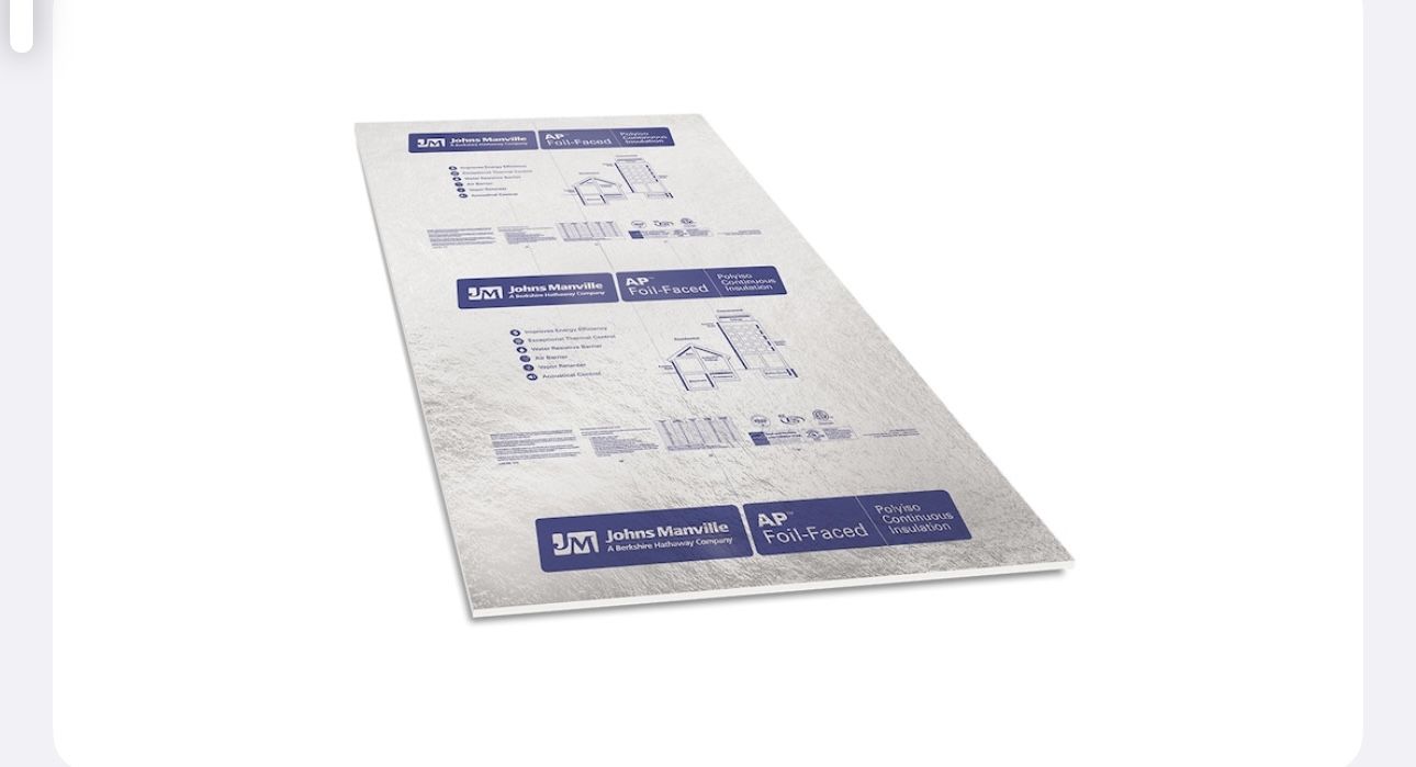 Foil Faced Polyisocyanurate Board Insulation
